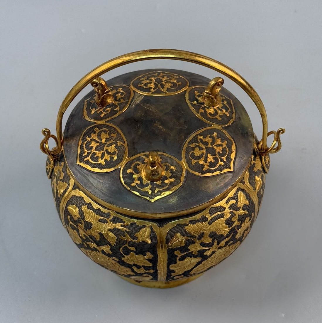 An Exquisite Gilt Bronze Lotus Pattern Ewer - 2