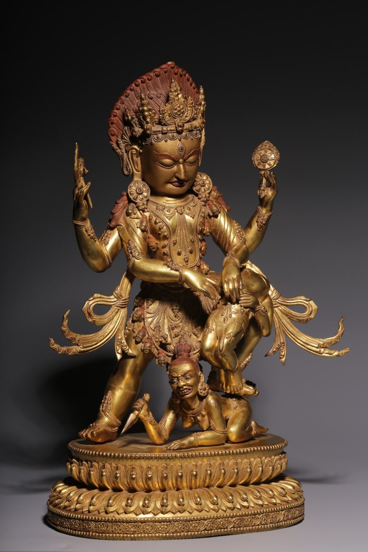 An Exquisite Gilt Bronze Buddha Statue - 7