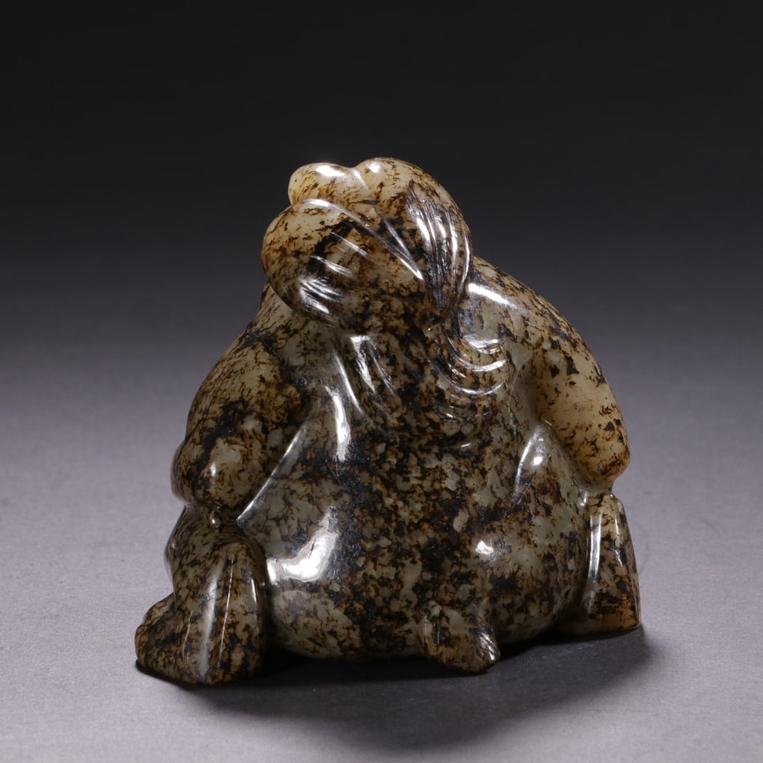 An Exquisite White Jade Bear Ornament - 5