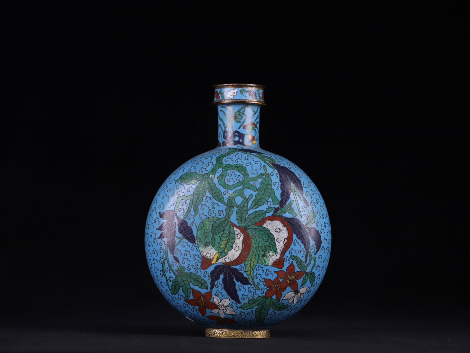 An Exquisite Cloisonne Flower and Fruit Pattern Vase - 3