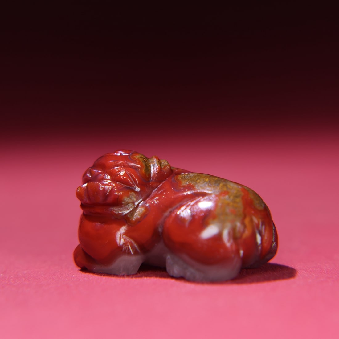 An Exquisite Agate Auspicious Beast Ornament - 4