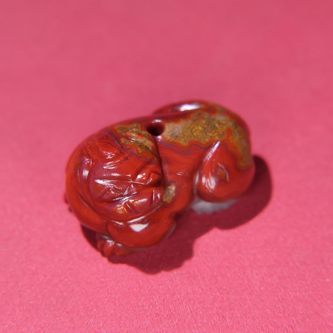 An Exquisite Agate Auspicious Beast Ornament - 9
