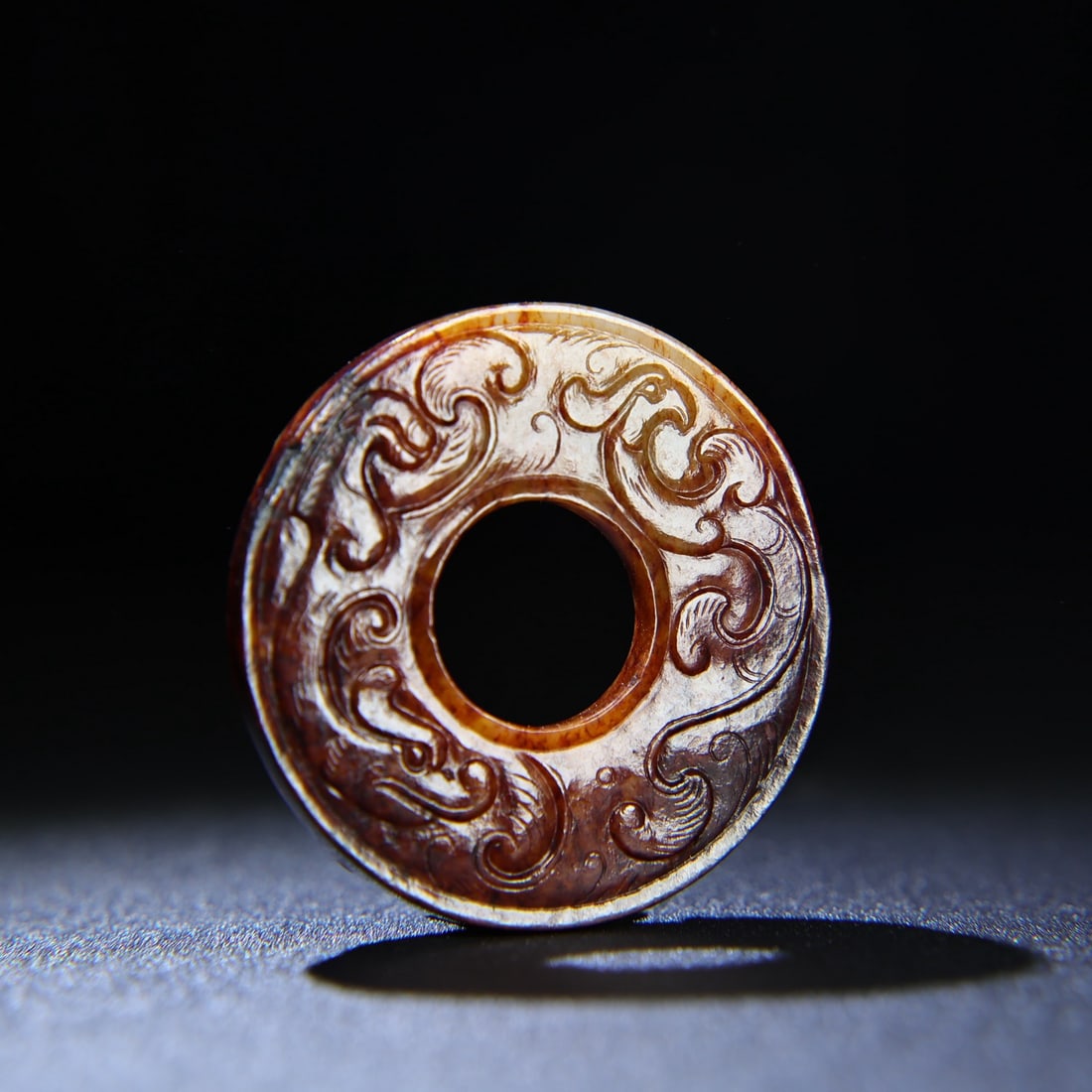 An Exquisite White Jade Chi-Dragon Pattern Ornament - 5