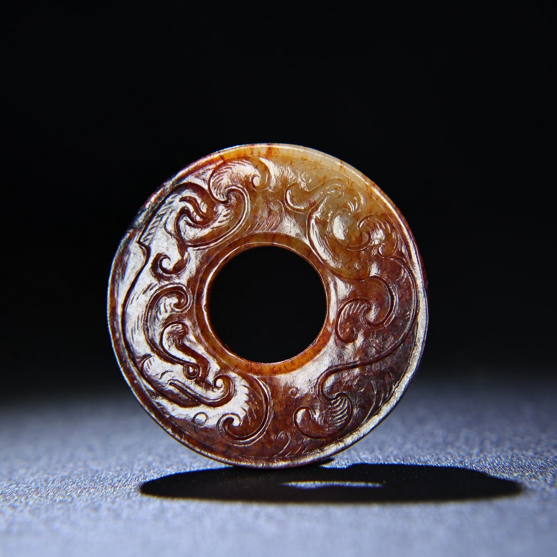 An Exquisite White Jade Chi-Dragon Pattern Ornament - 7