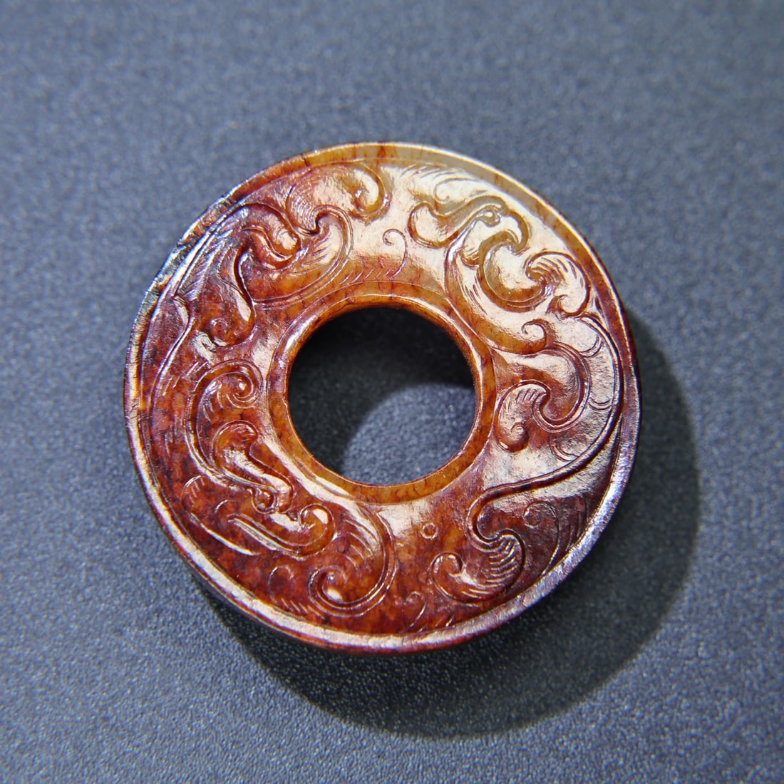 An Exquisite White Jade Chi-Dragon Pattern Ornament - 9