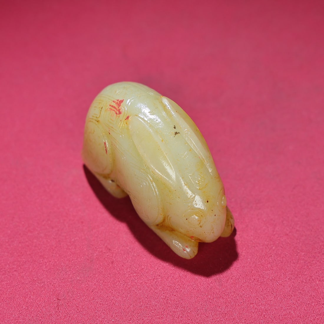 An Exquisite White Jade Rabbit Ornament - 7
