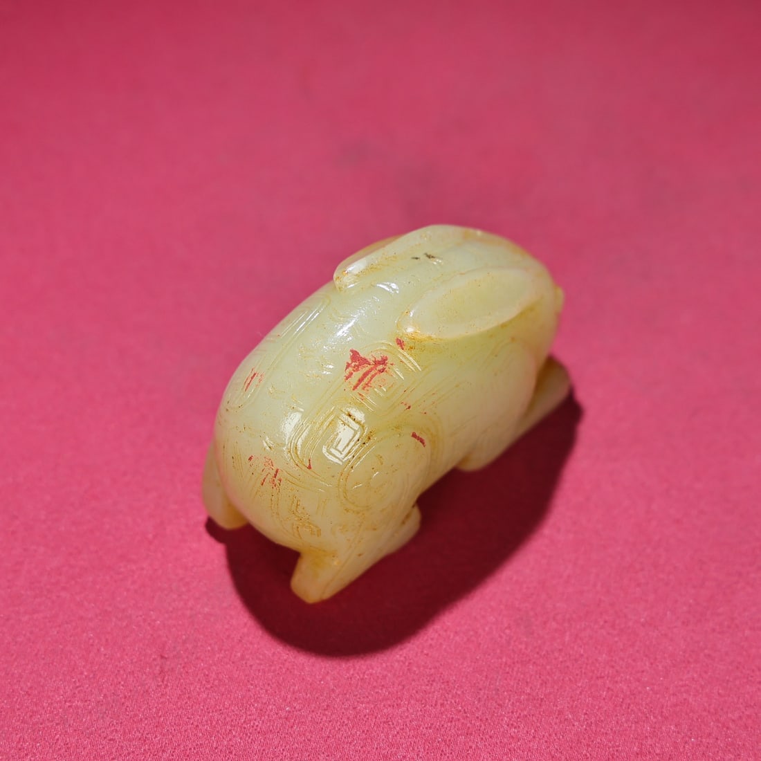 An Exquisite White Jade Rabbit Ornament - 8