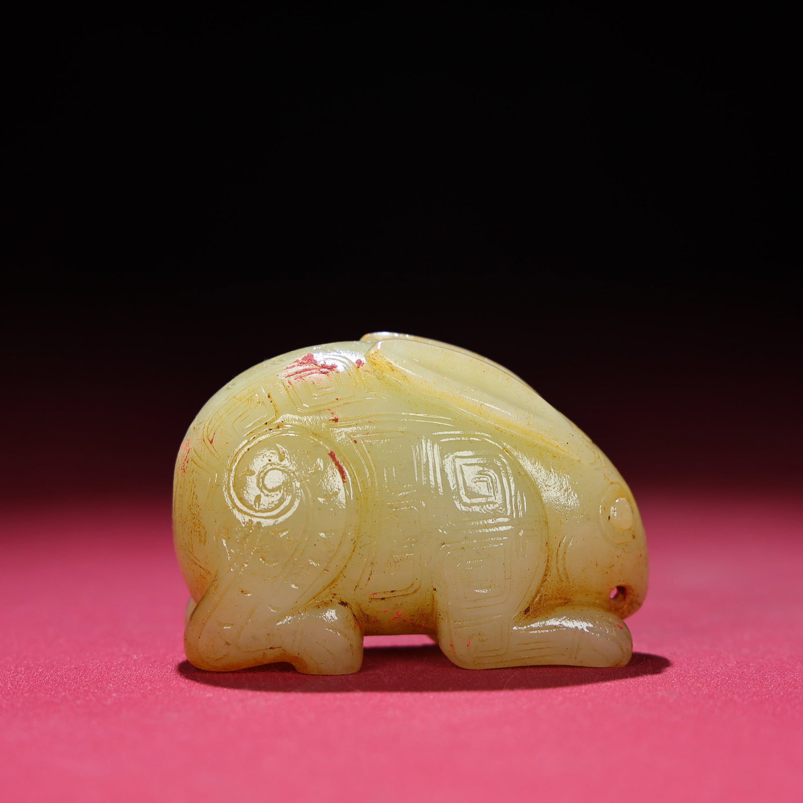 An Exquisite White Jade Rabbit Ornament - 9