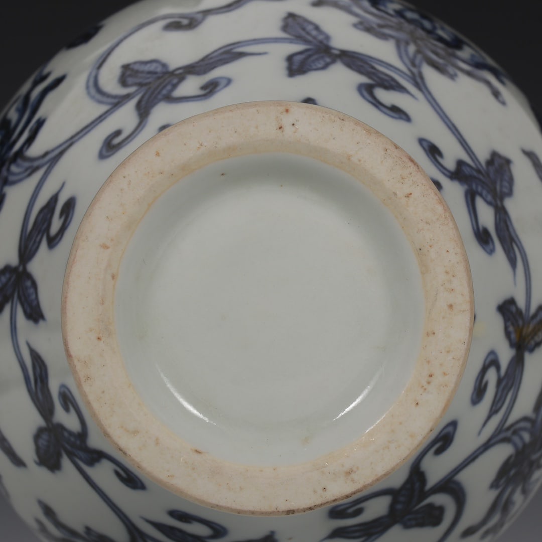 An Exquisite Blue and White Lotus Pattern Vase - 8