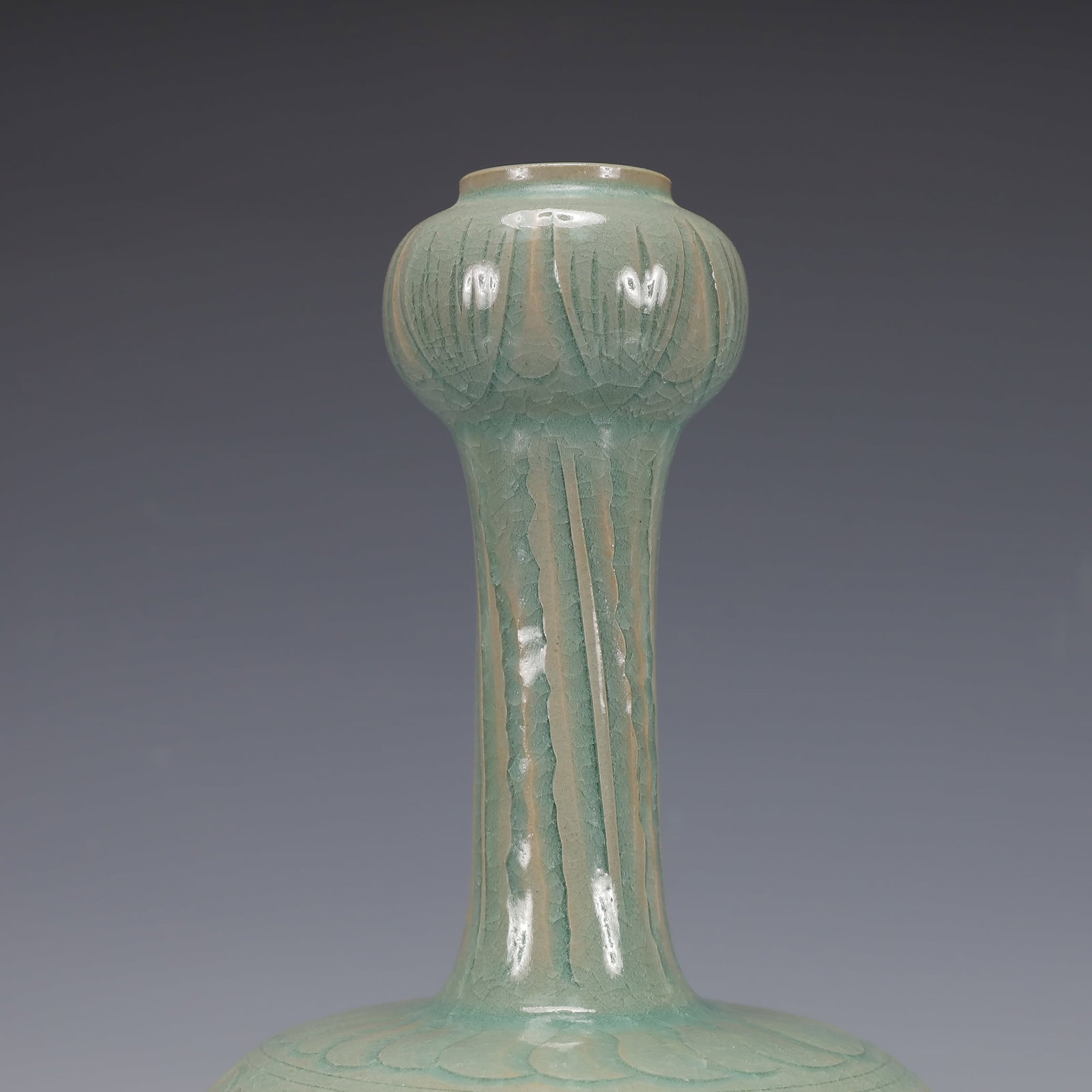 A Exquisite Yao zhou yao Flower Pattern Vase - 2