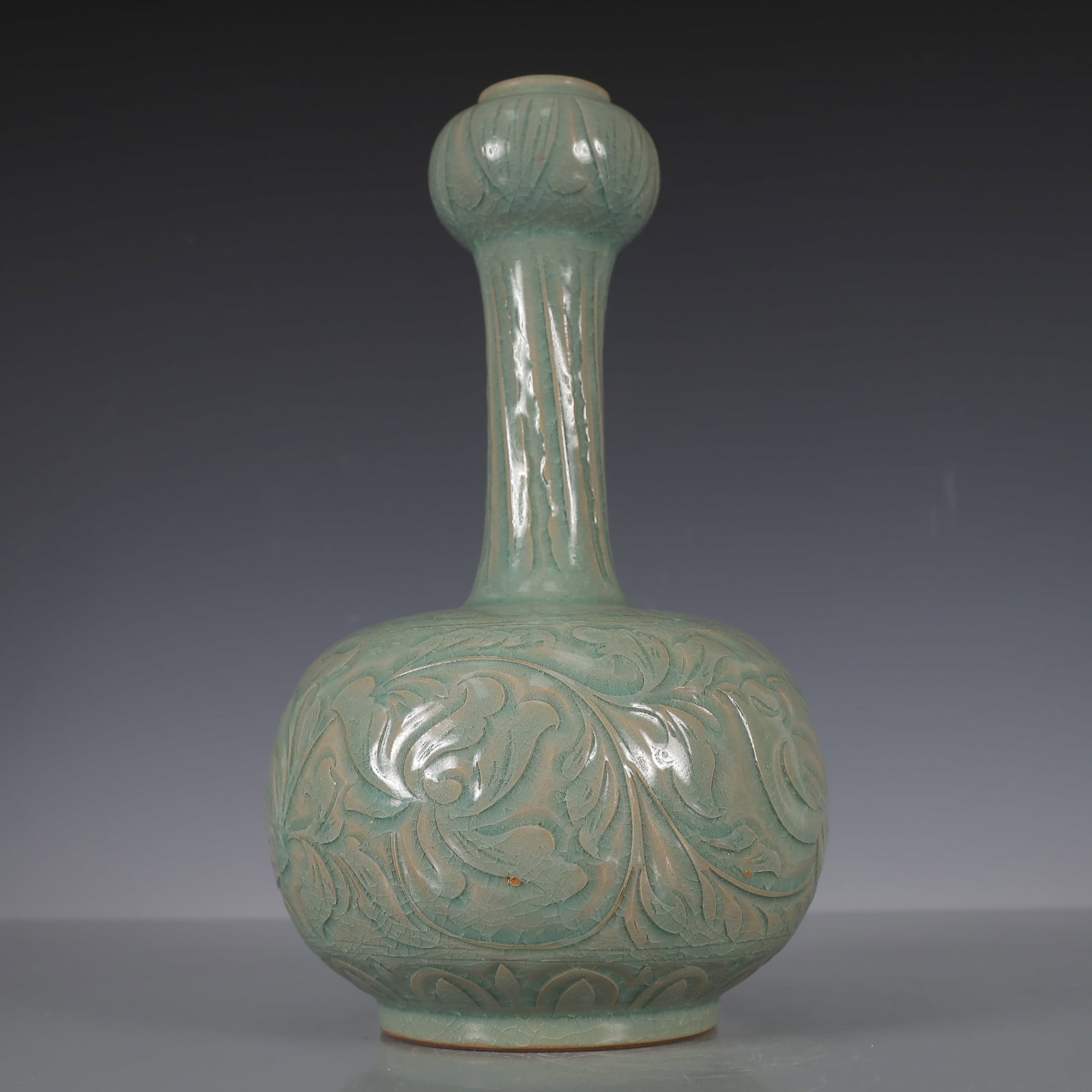 A Exquisite Yao zhou yao Flower Pattern Vase - 7