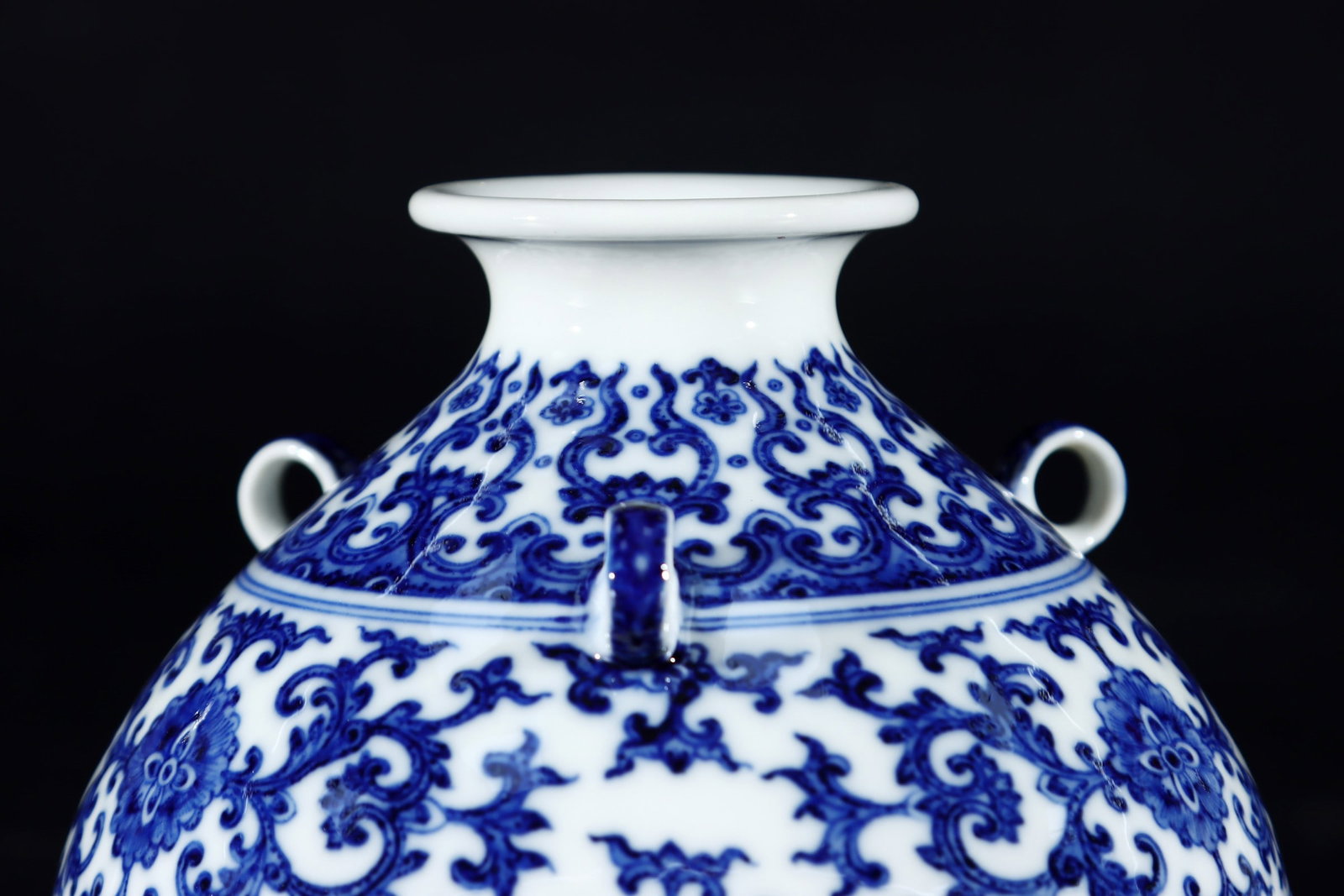 An Exquisite Blue and White Lotus Pattern Vase - 5