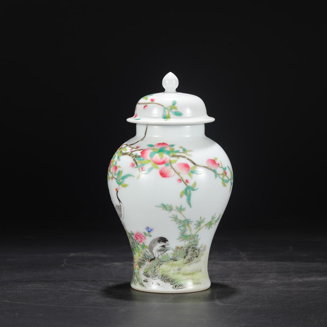 An Exquisite Enamel Flower and Bird Pattern Jar - 6