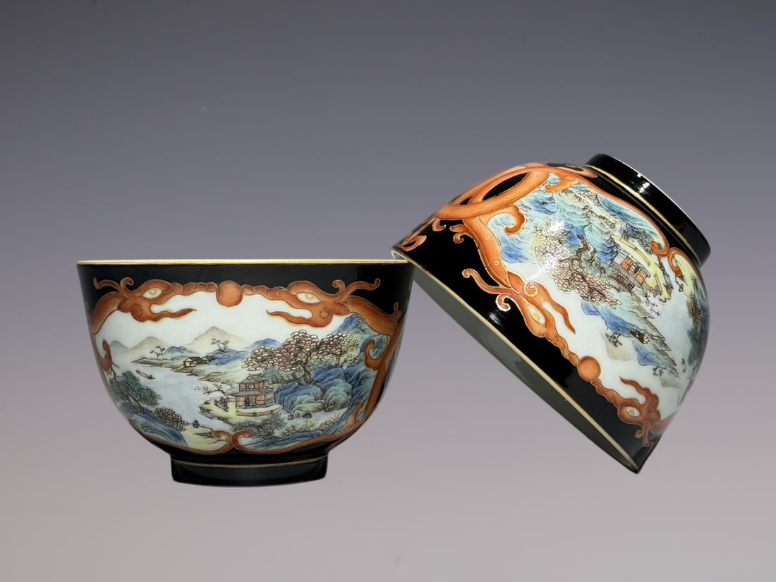 An Exquisite Famille-Rose Landscape Pattern Cup - 2