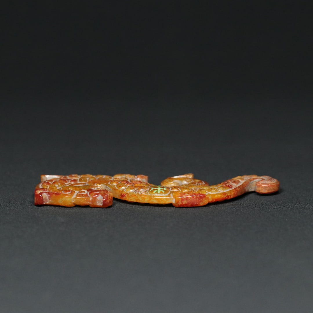 An Exquisite White Jade Dragon and Phoenix Pattern Pendant - 3