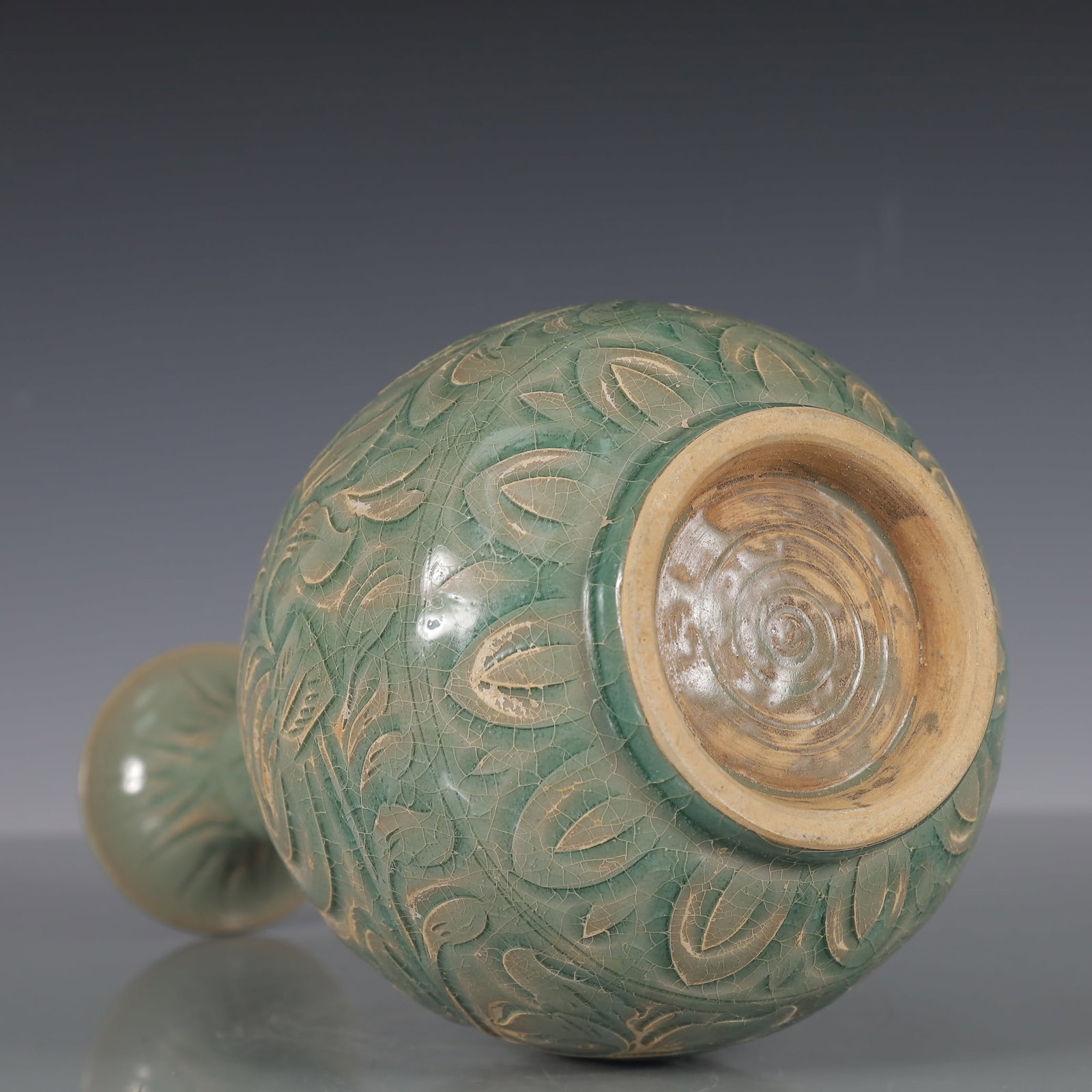 A Exquisite Yao zhou yao Flower Pattern Vase - 8