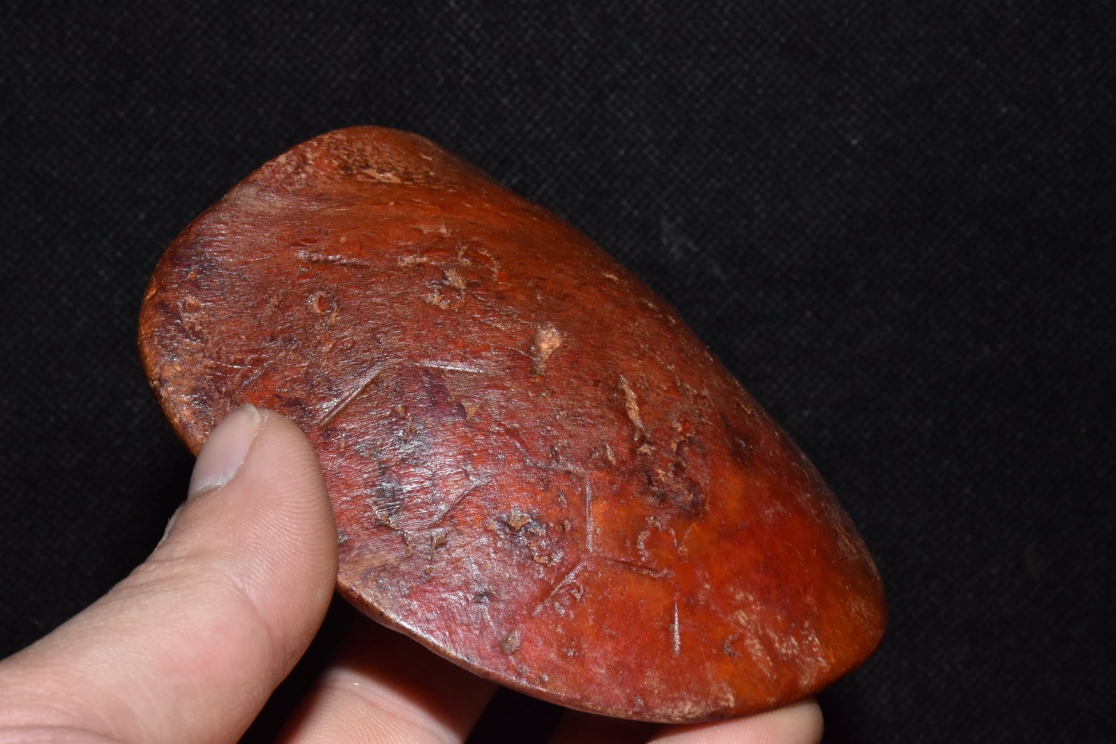 An Exquisite Hemo Jade Tortoise shell Ornament - 3