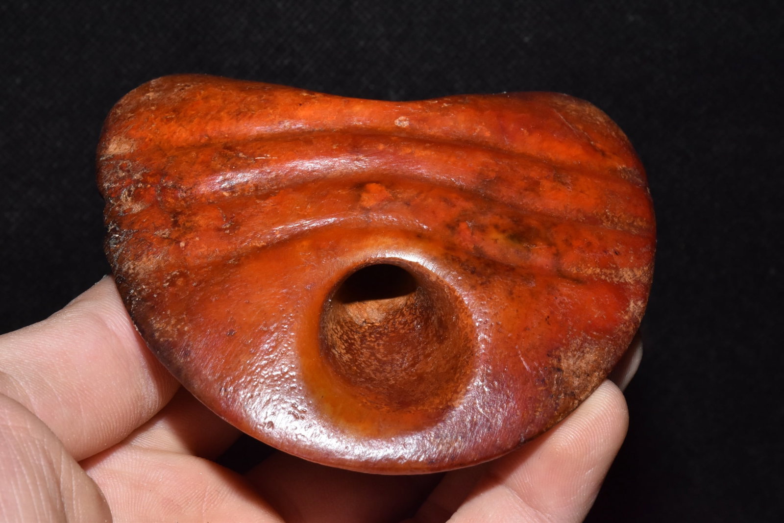 An Exquisite Hemo Jade Tortoise shell Ornament - 5