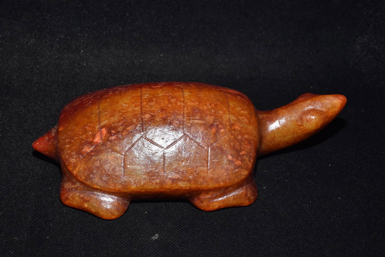An Exquisite Hemo Jade Turtle Ornament - 2