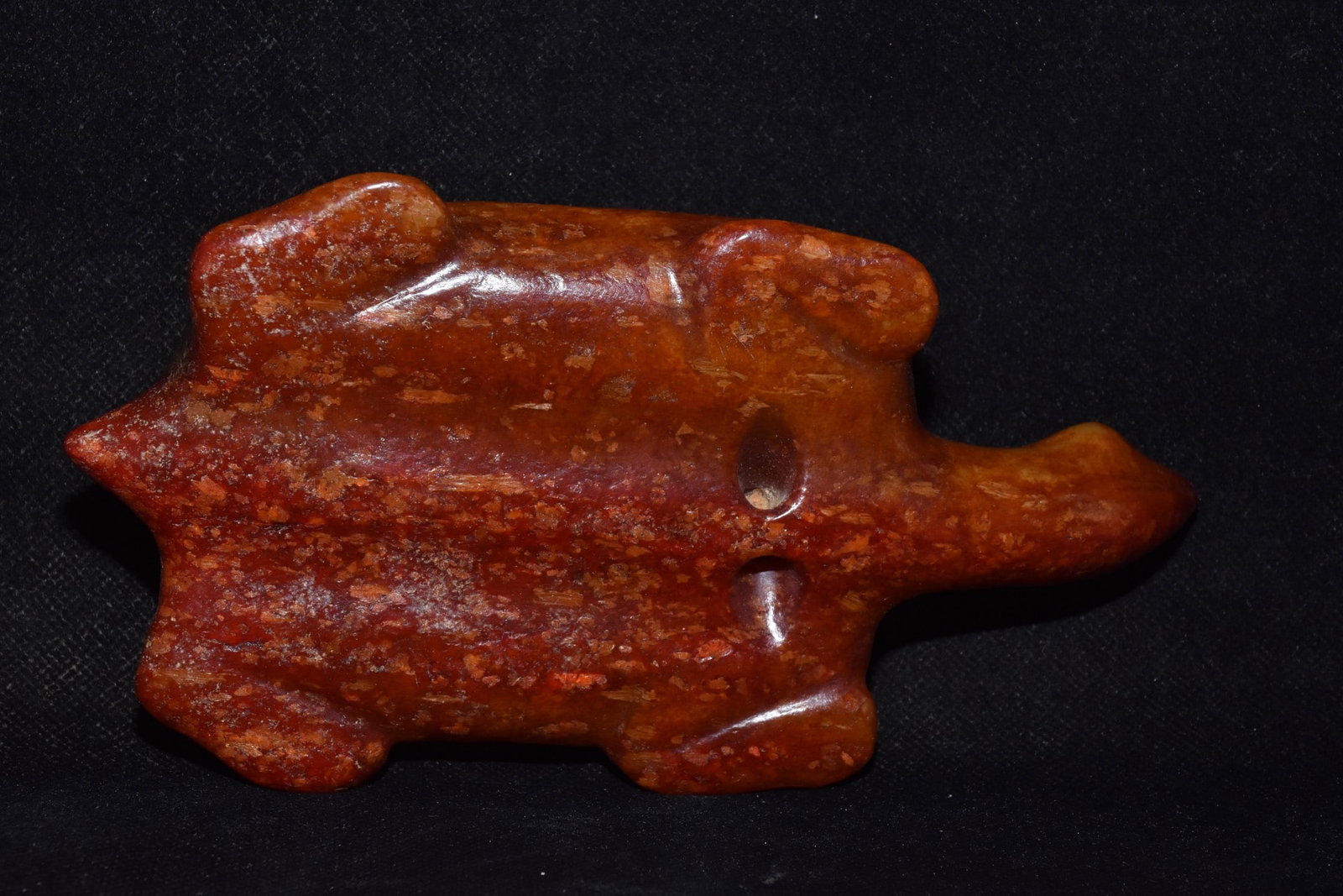 An Exquisite Hemo Jade Turtle Ornament - 6