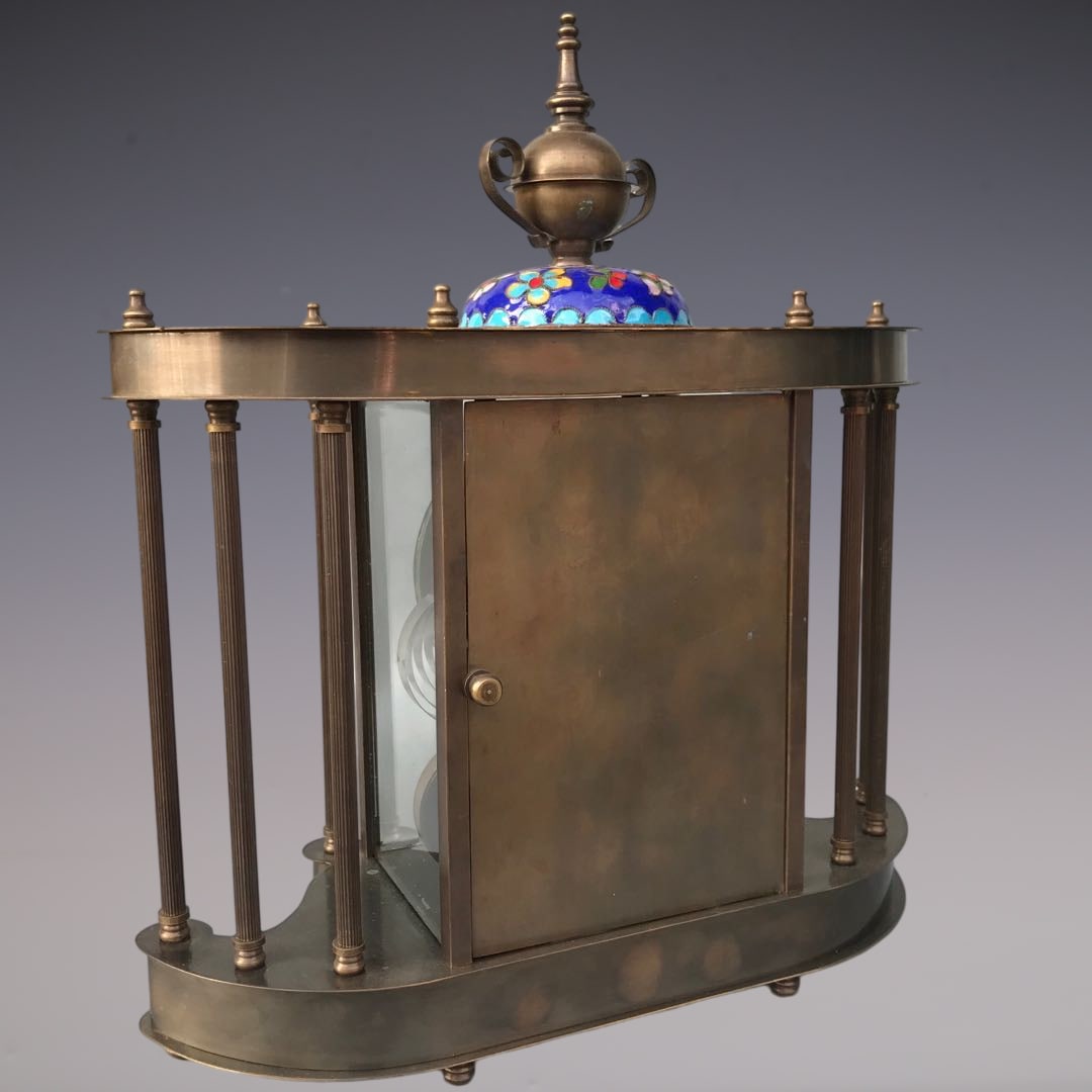 An Exquisite Bronze Lotus Pattern Clock - 6