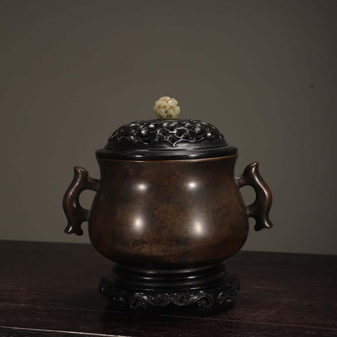 An Exquisite Bronze Double-Ears Censer - 2