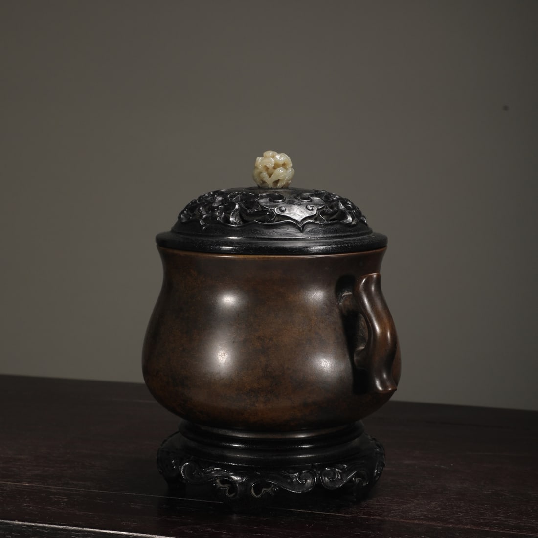 An Exquisite Bronze Double-Ears Censer - 4