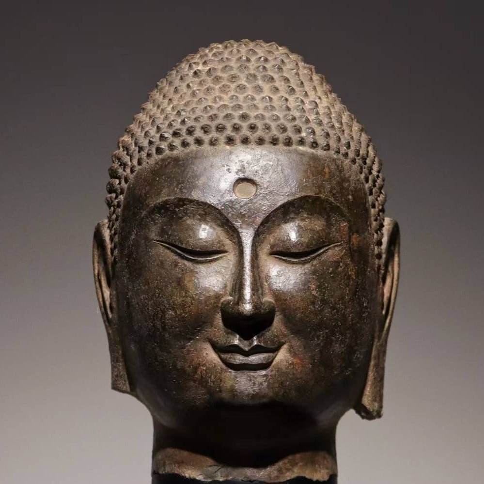 An Exquisite Limestone Buddha head: An Exquisite Limestone Buddha head The Northern Dynasties of China Size:28cm (The Dimensions Of All Batches Are Manually Measured.If You Need More Detailed Information, Please Contact Our Customer