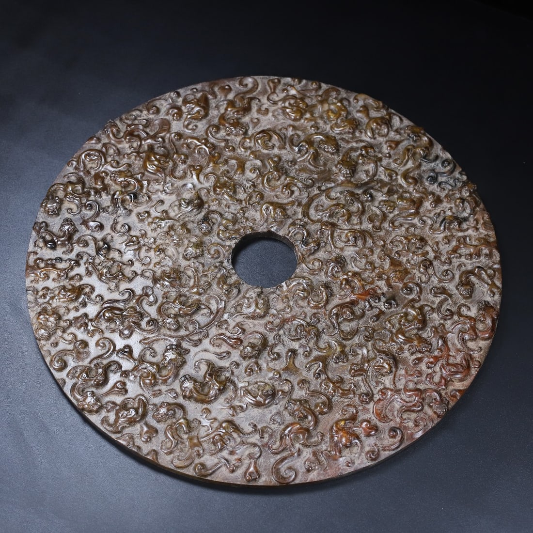 An Exquisite White Jade Chi-Dragon Pattern Ornament - 10
