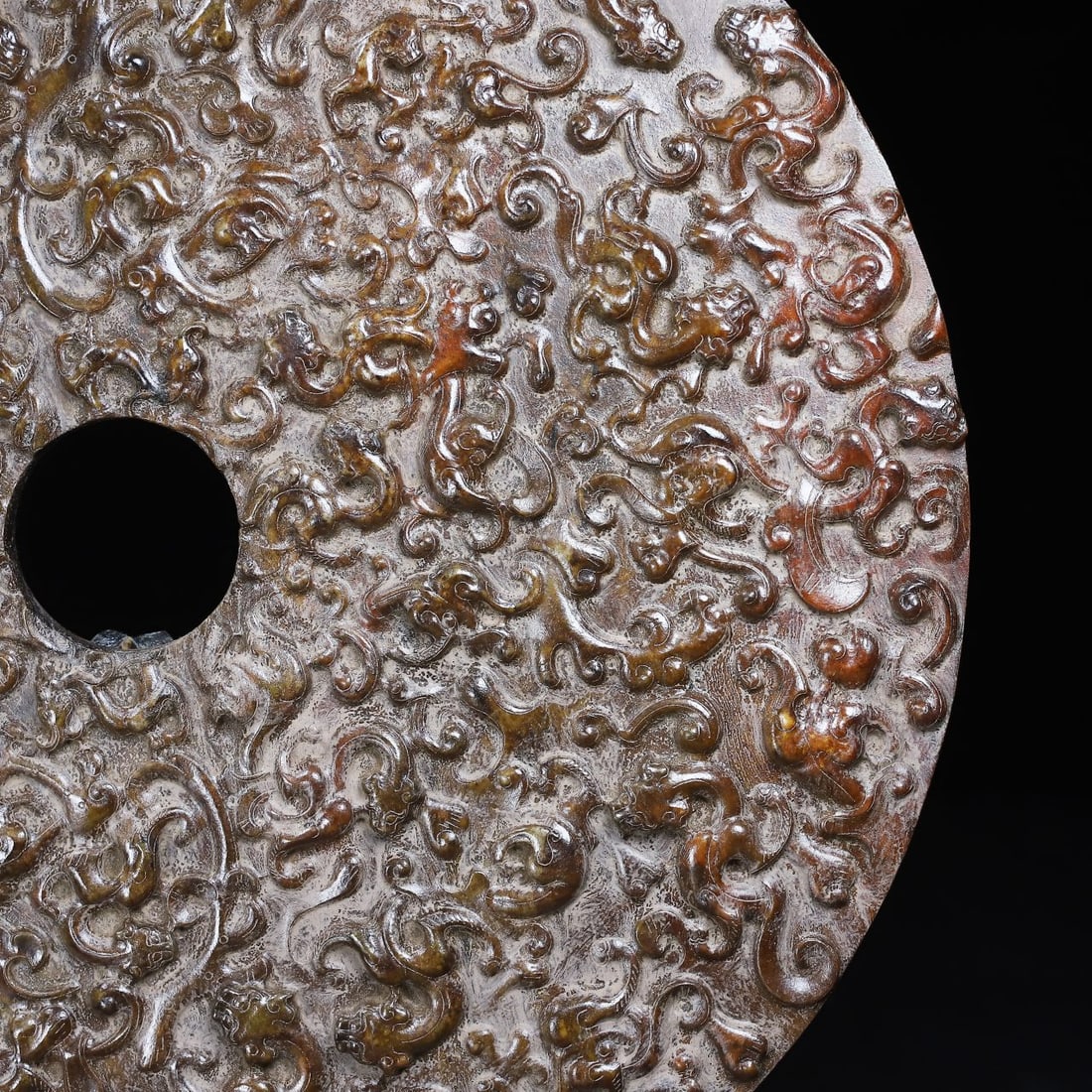 An Exquisite White Jade Chi-Dragon Pattern Ornament - 5