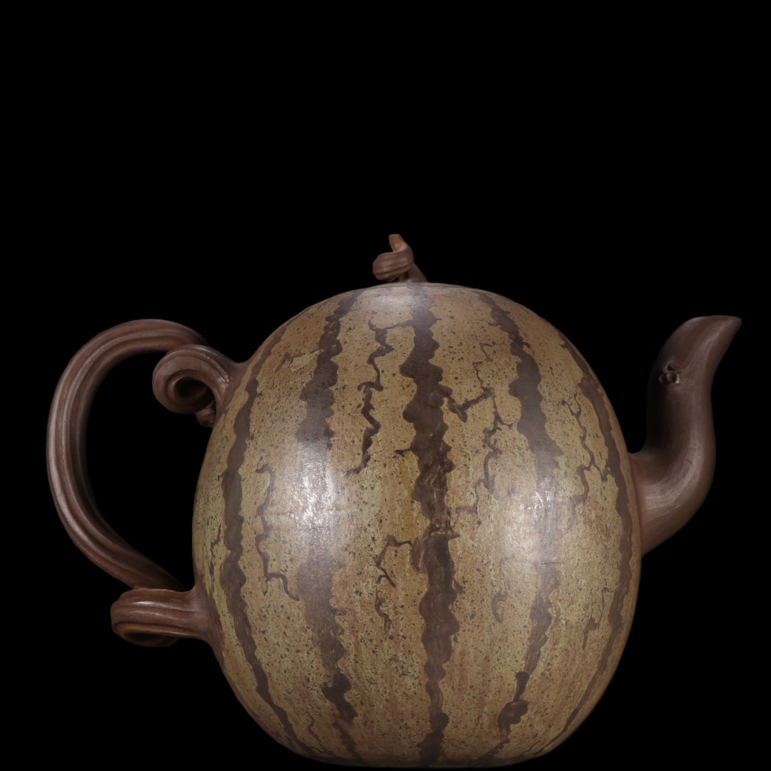 An Exquisite Purple Sands Flower Pattern Teapot - 5