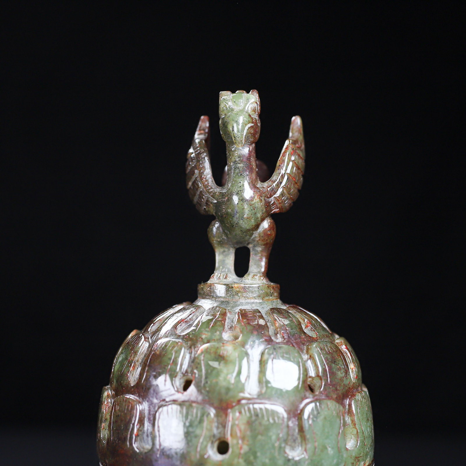 An Exquisite White Jade Bear Censer - 10