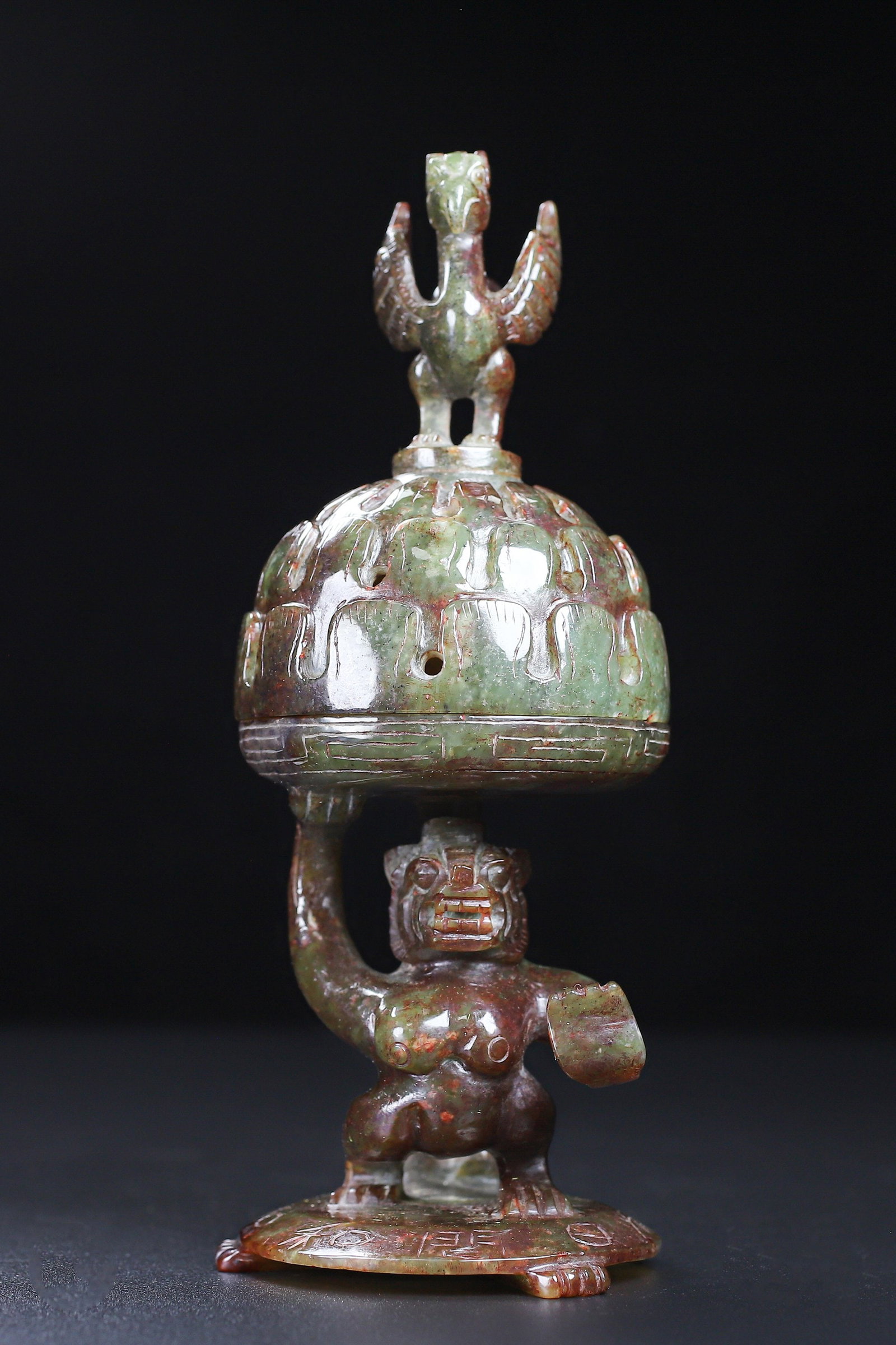 An Exquisite White Jade Bear Censer: An Exquisite White Jade Bear Censer Han Dynasty, China Size:18.5cmx7.1cm Weight:379g (The Dimensions Of All Batches Are Manually Measured.If You Need More Detailed Information, Please Contact Our
