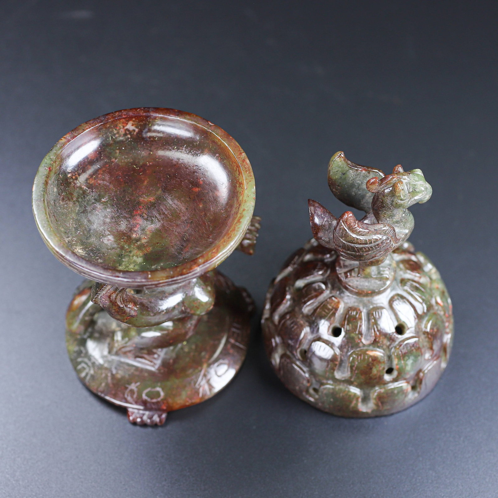 An Exquisite White Jade Bear Censer - 5