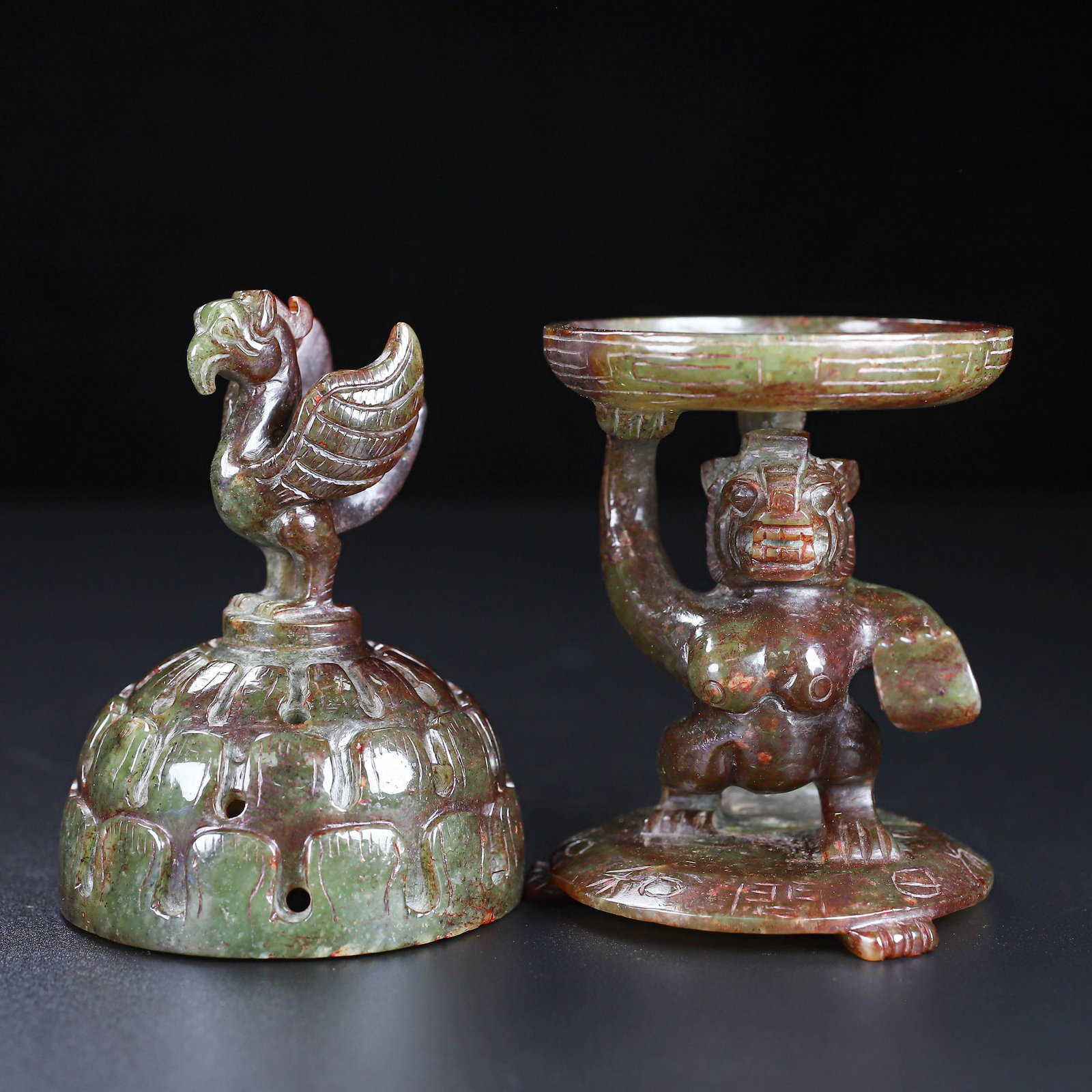 An Exquisite White Jade Bear Censer - 7