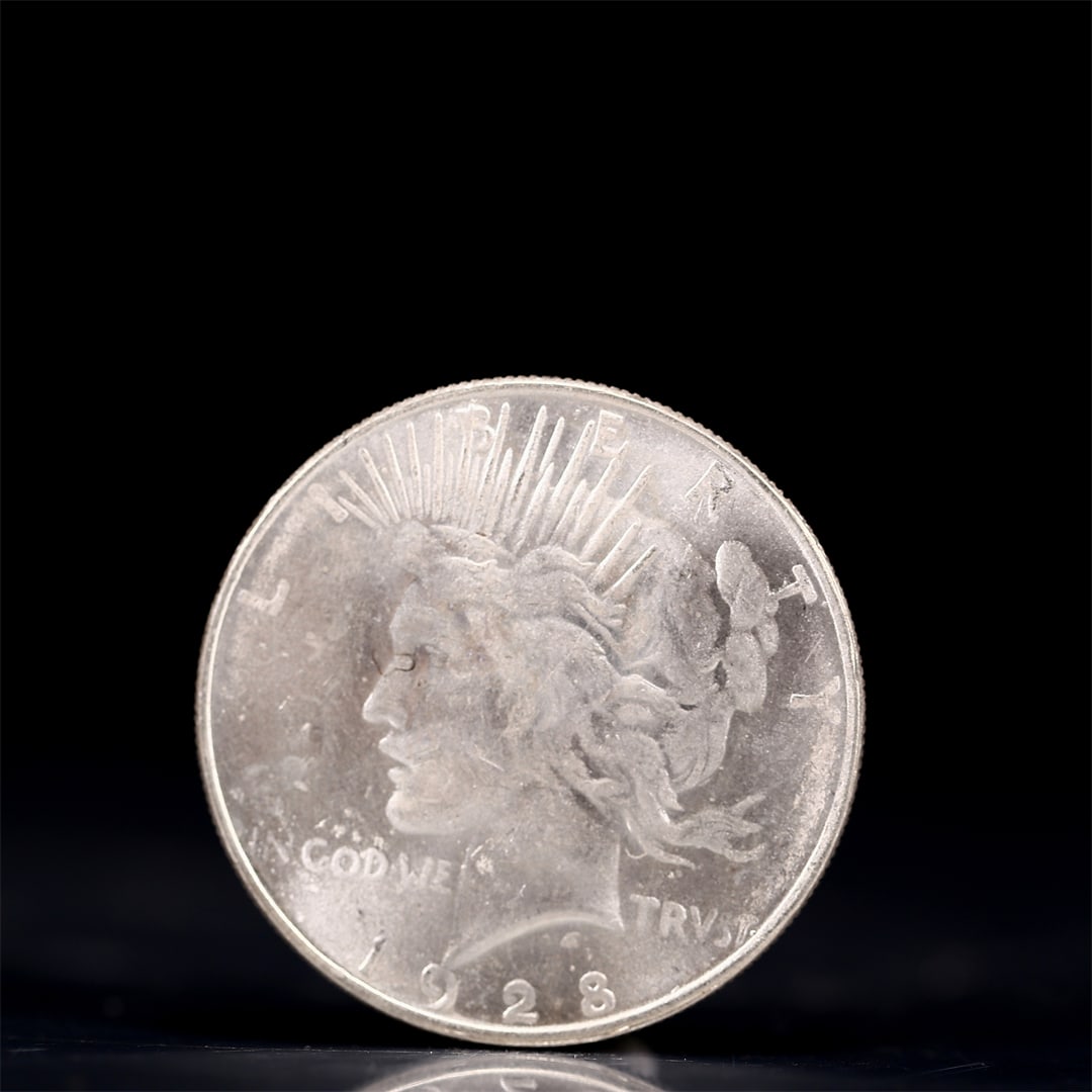 Liberty In God We Trust 1928 Sterling Silver One Dollar Coin (1 of 2)