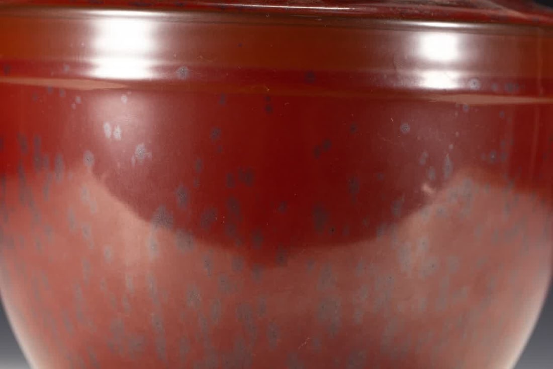 A Qing Dynasty red-glazed vase - 2