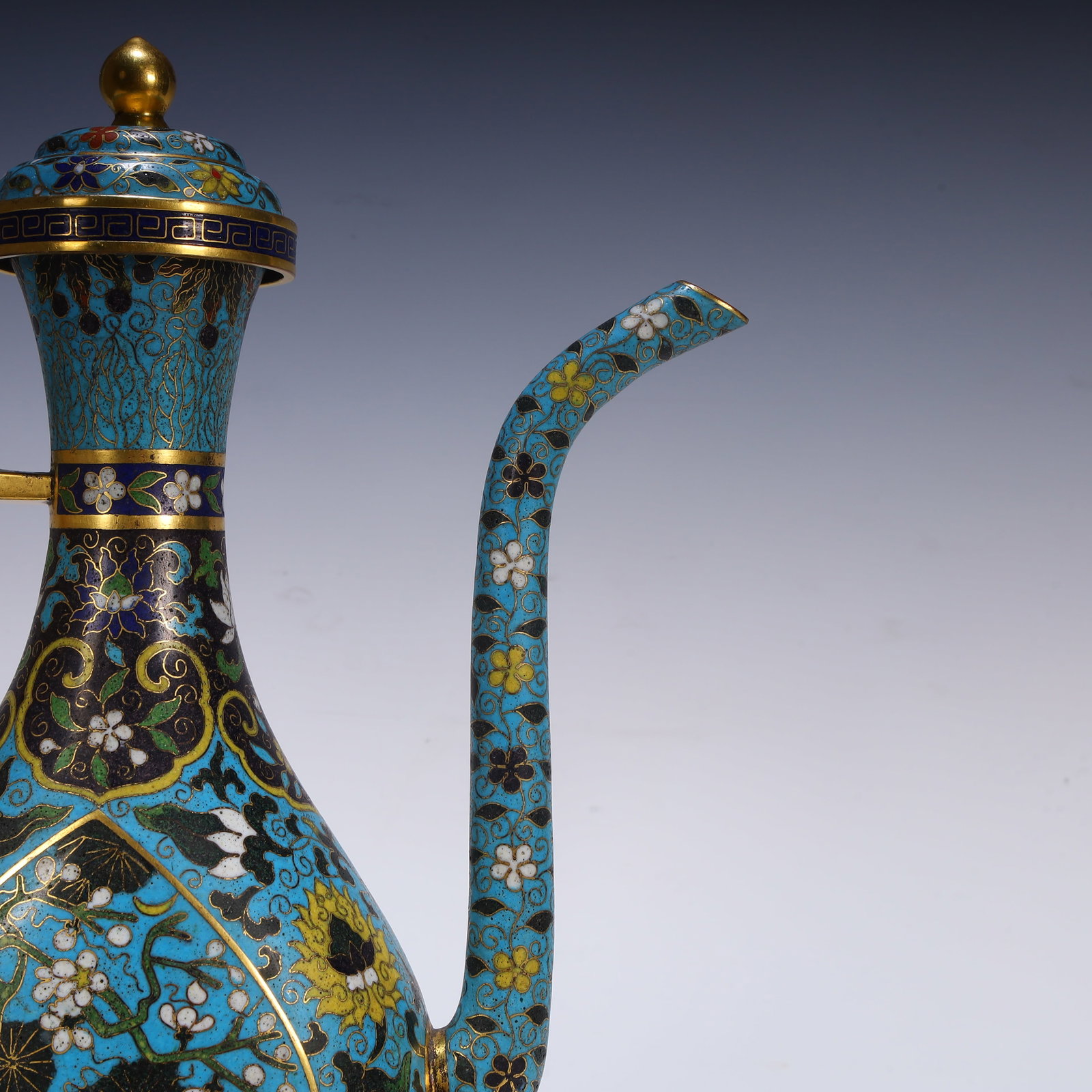 A cloisonne teapot - 7