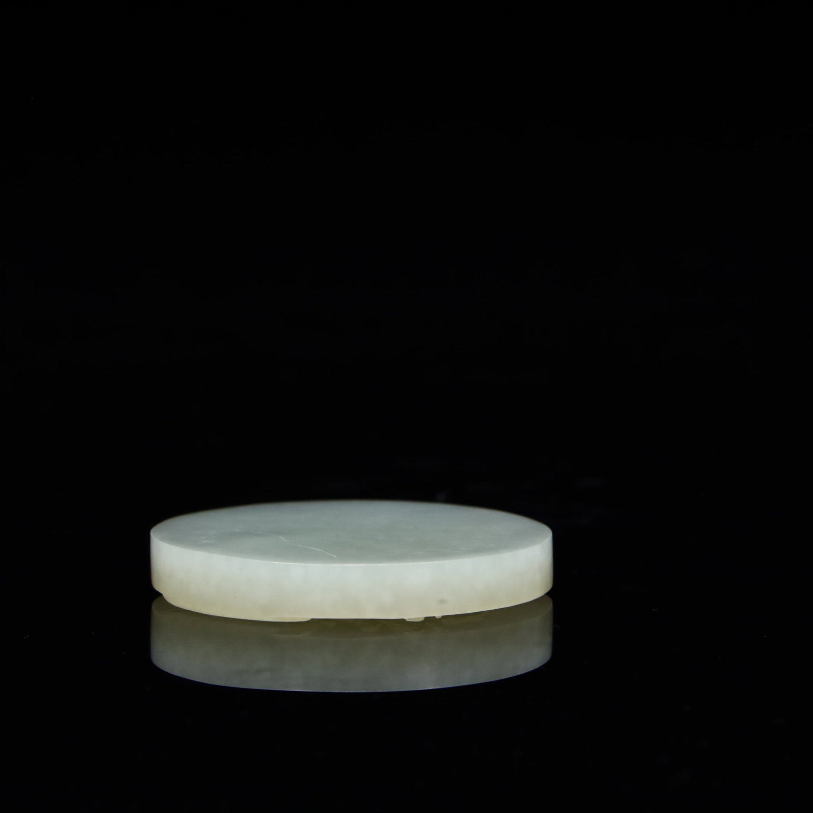 One Hetian jade rooster round plaque - 7
