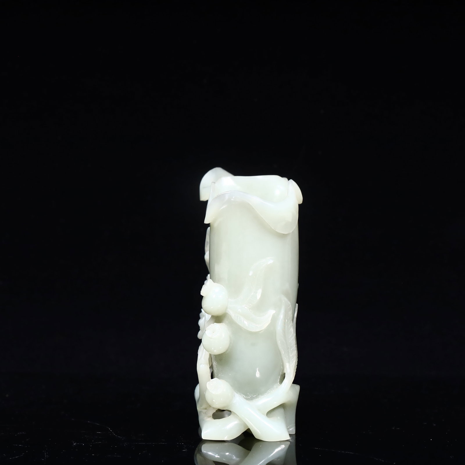 A Hetian jade brush washer - 3