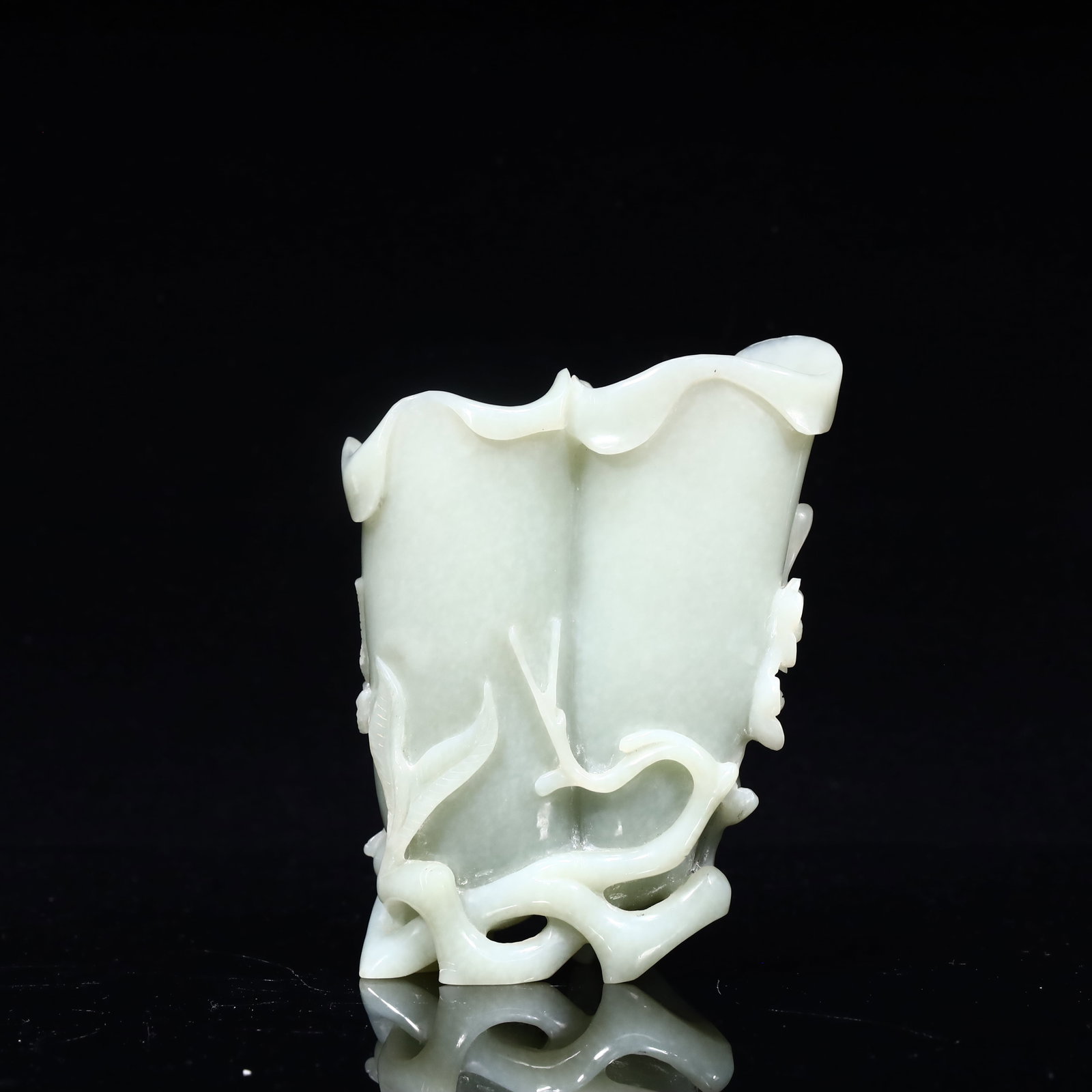 A Hetian jade brush washer - 5