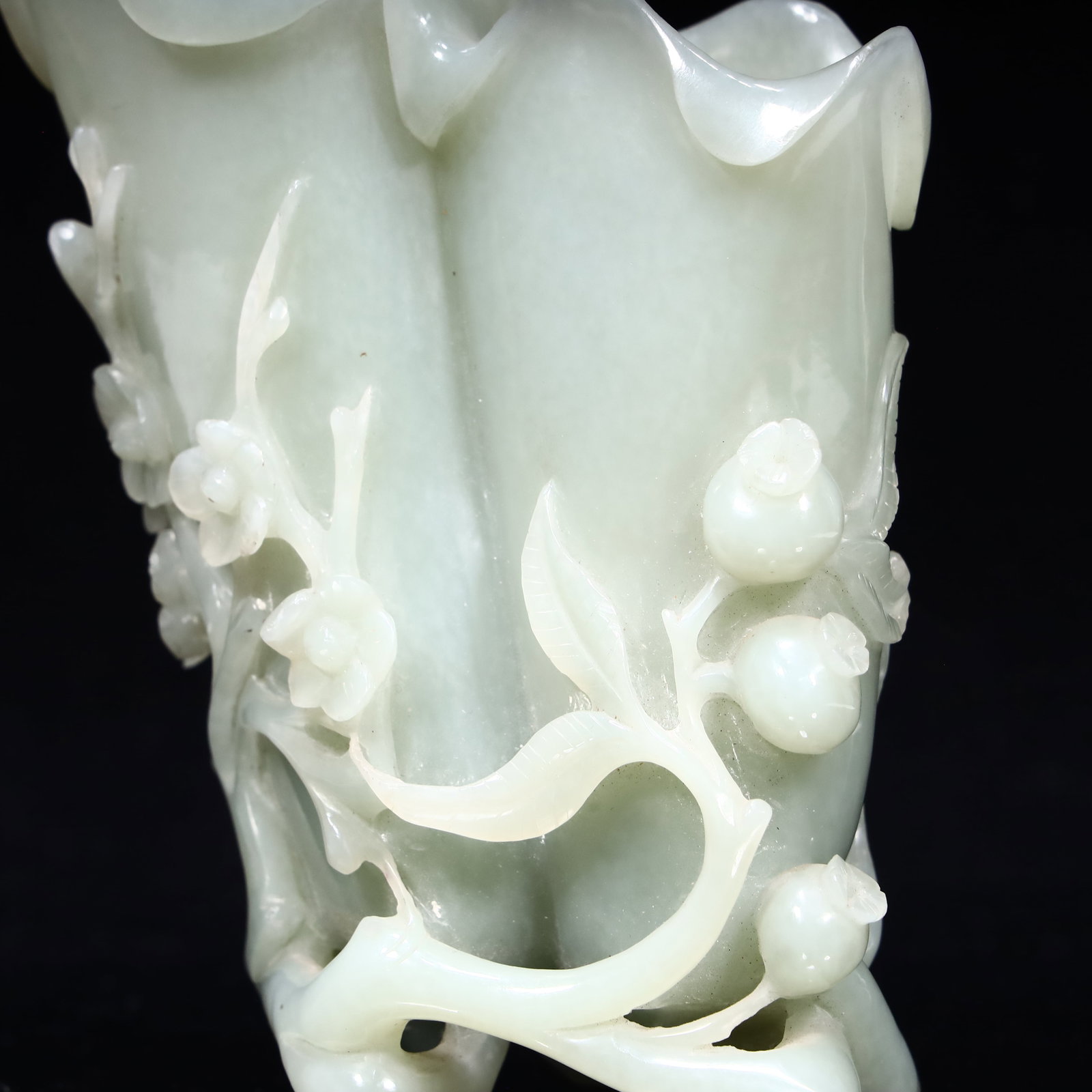 A Hetian jade brush washer - 7