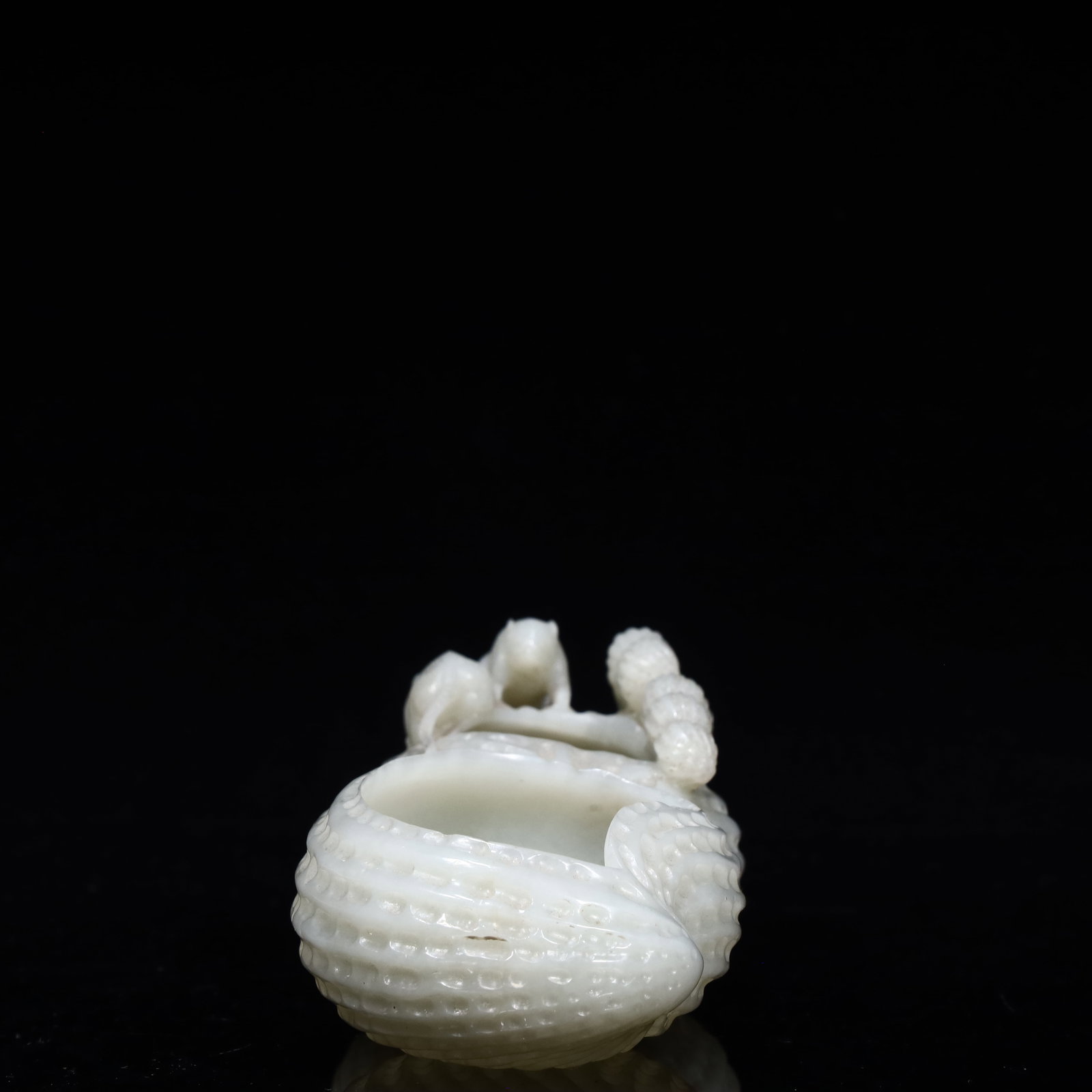 A Hetian jade peanut brush washer - 4