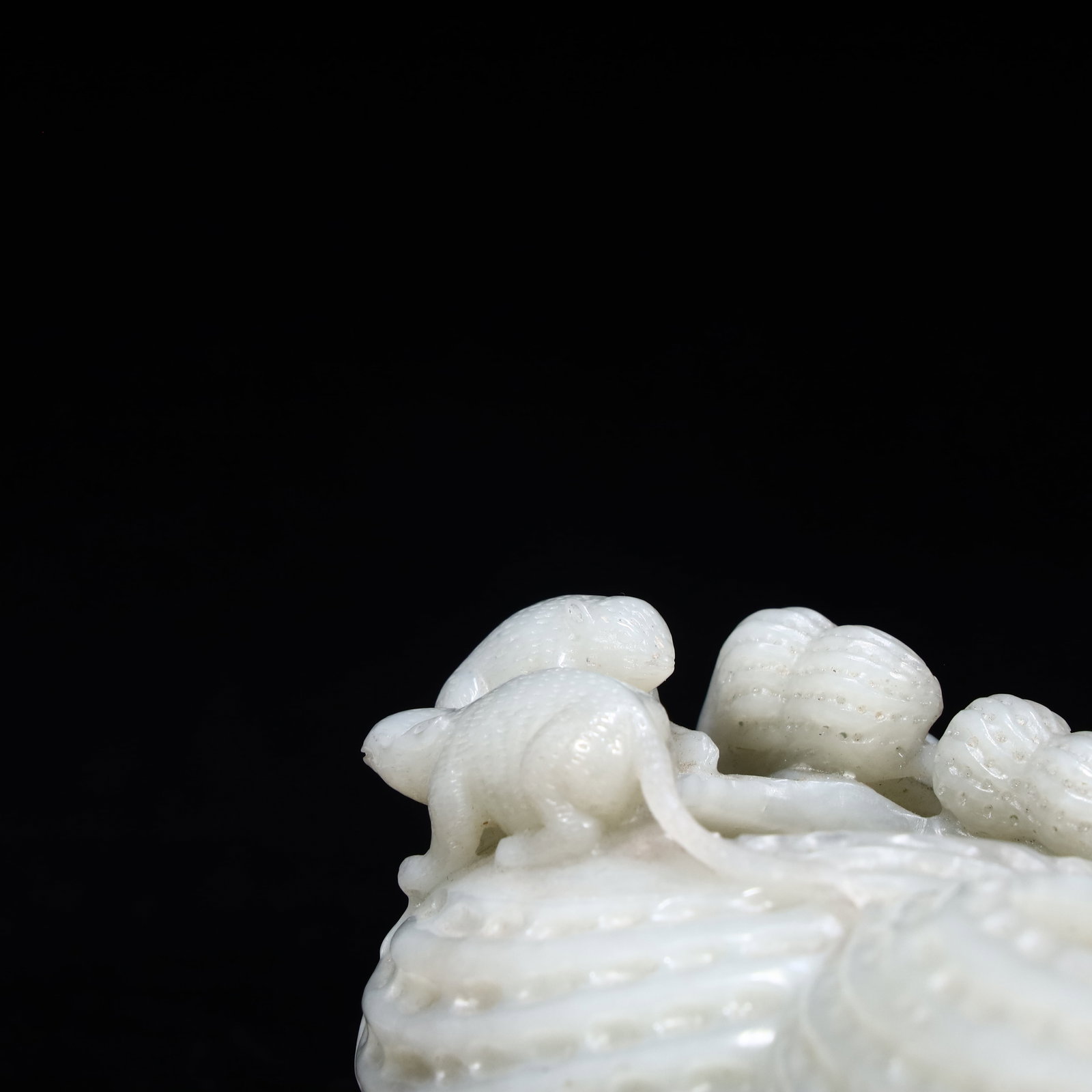 A Hetian jade peanut brush washer - 5
