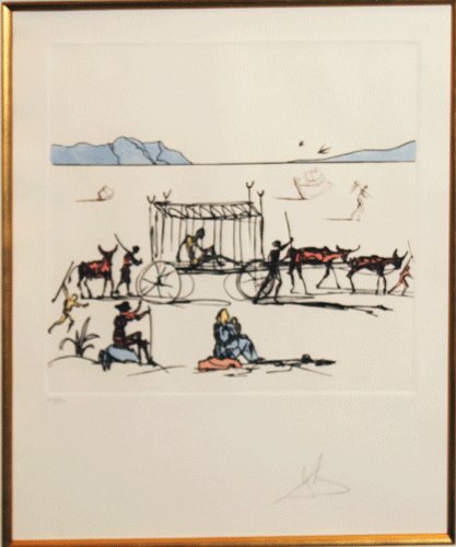 Salvador Dali "The Judgement 1" Etching