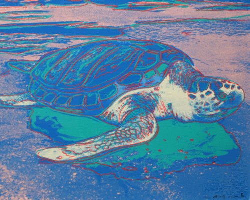 Andy Warhol "Turtle Diaries" Screenprint