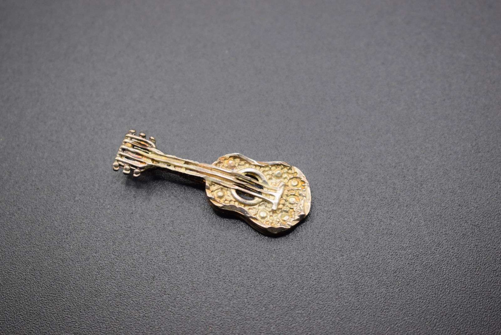 Guitar Sterling Silver 925 Pendant Charm     .Lot#170 (1 of 2)