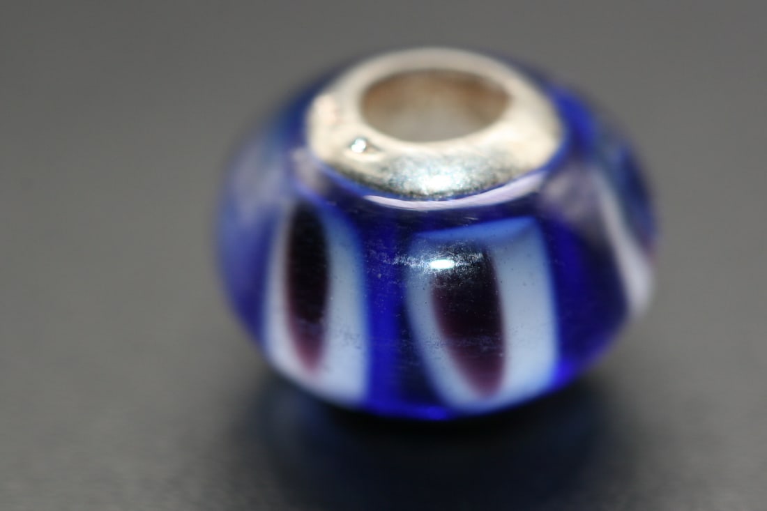 Zable Murano Glass Sterling Silver 925 Charm for Chamilia and Pandora .Lot#221: Zable Murano Glass Sterling Silver 925 Charm for Chamilia and Pandora