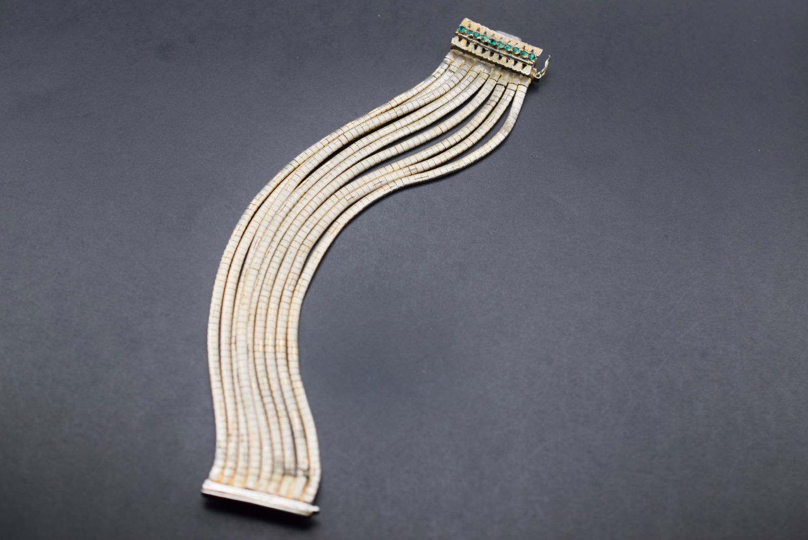 Flex Bracelet multi strand Rhinestone Clasp Vintage Lot 629 (1 of 5)