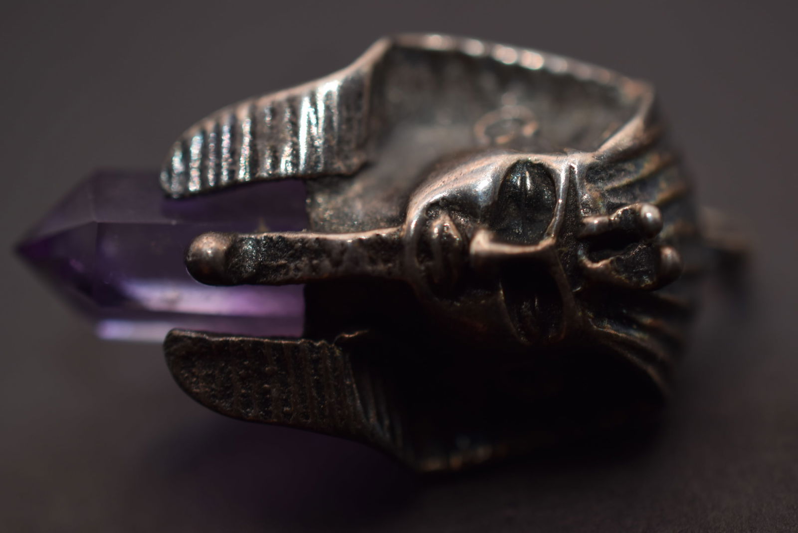 KingTut Amethyst Crystal Sterling Silver  925 Pendant  Lot 657 (1 of 4)